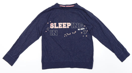 George Girls Blue Solid  Top Pyjama Top Size 13-14 Years