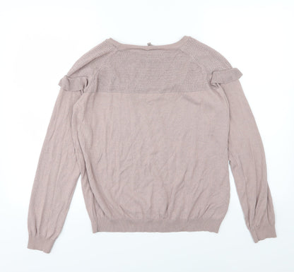 Back view of Next women’s pink knit jumper, size UK 14