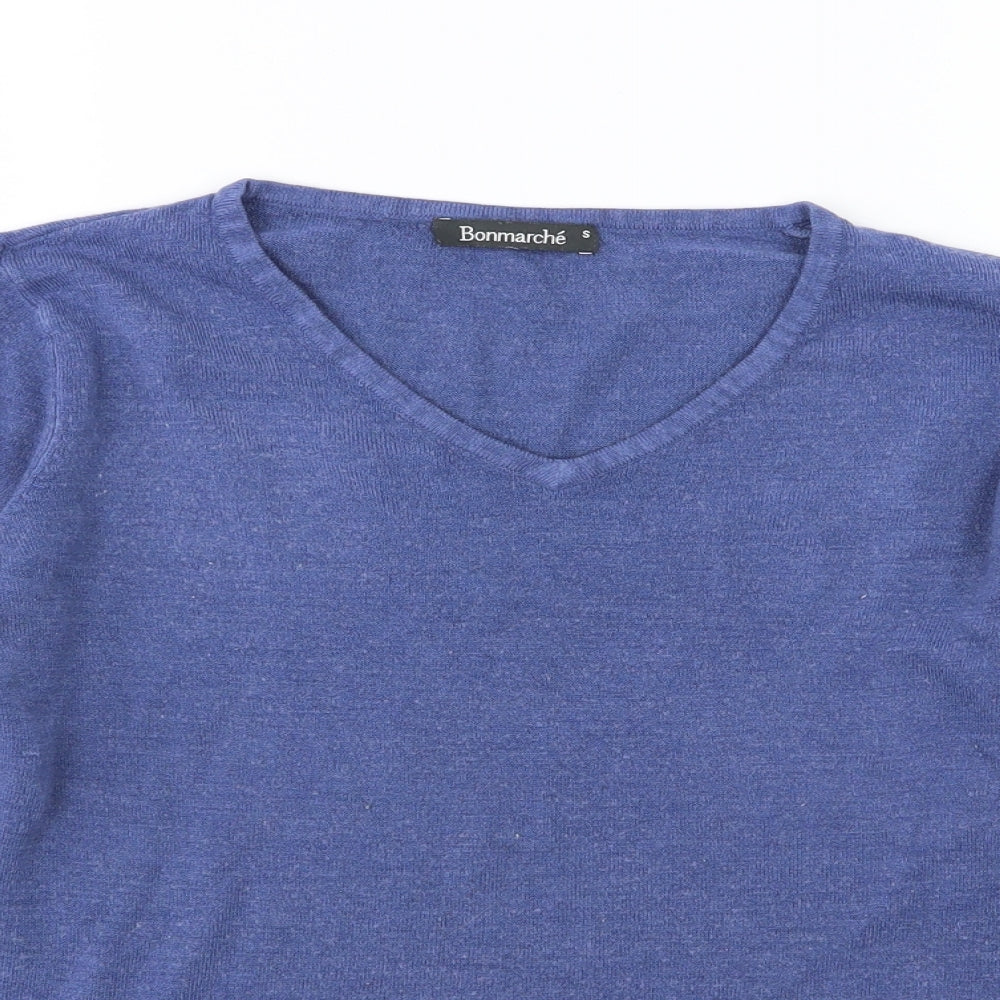 Bonmarché Womens Blue  Knit Pullover Jumper Size S