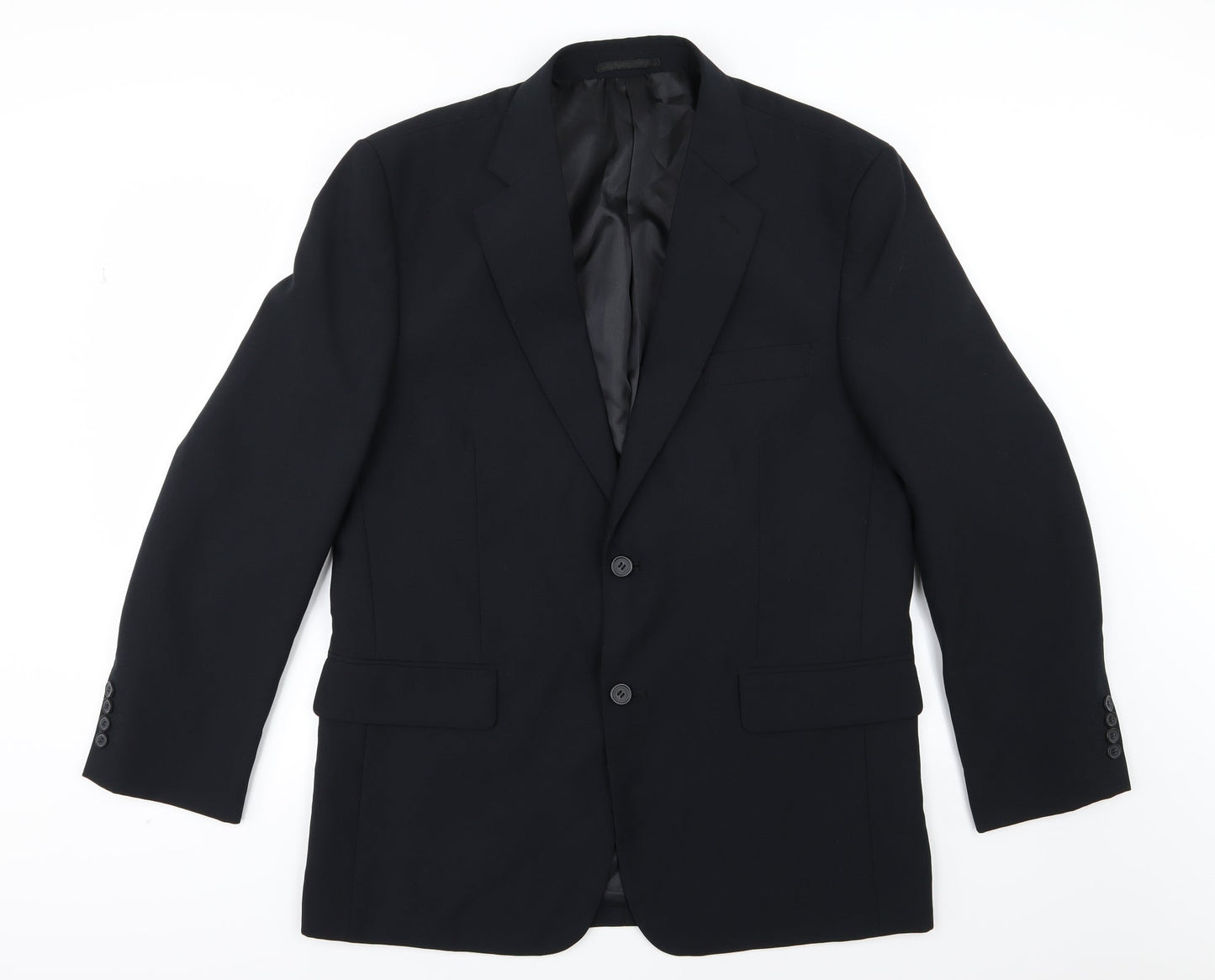 Premier MAN Mens Black  Rayon Jacket Suit Jacket Size 42