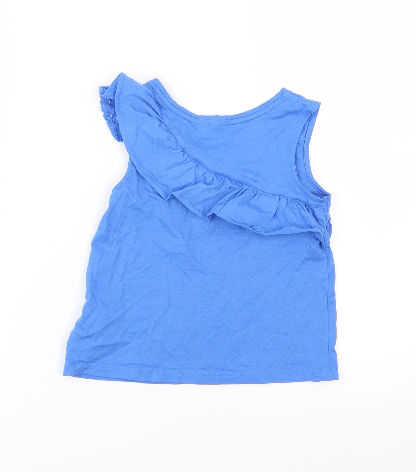 Matalan Girls Blue  Jersey Basic T-Shirt Size 6 Years