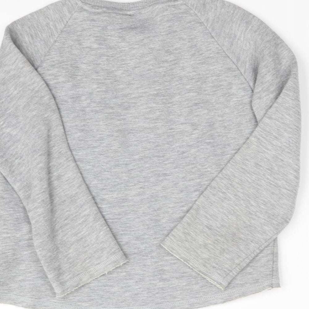 Emoji Girls Grey   Pullover Jumper Size 5 Years