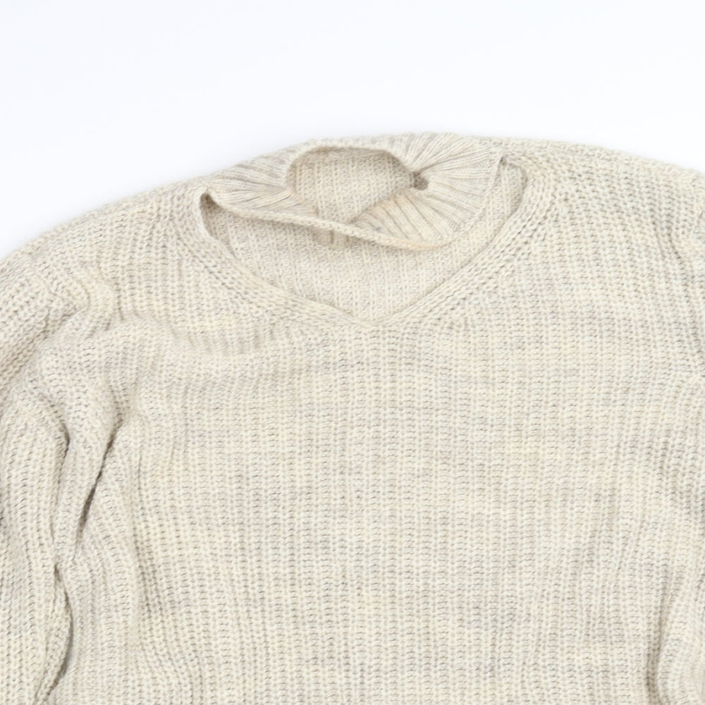 pre won Womens Beige   Pullover Jumper Size 12