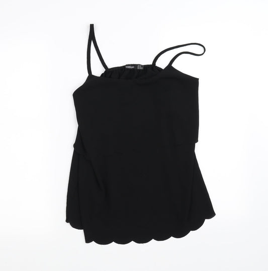Boohoo Womens Black   Basic Blouse Size 12