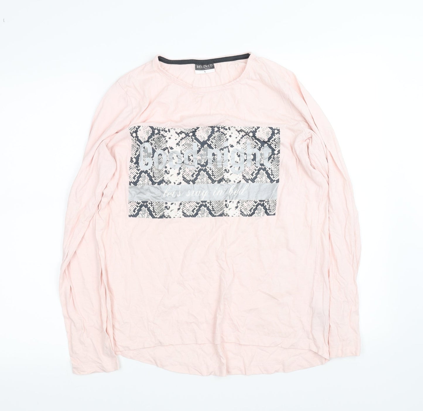 Beloved Womens Pink   Basic T-Shirt Size L