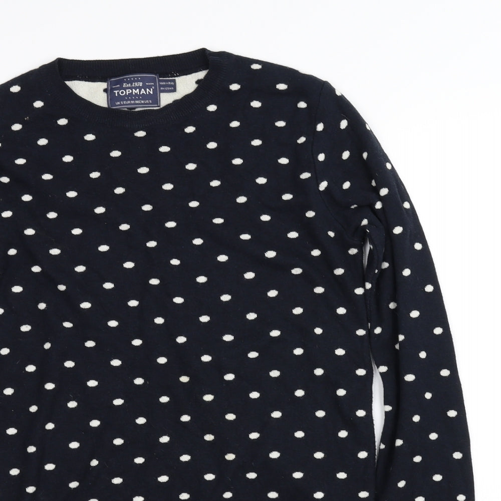 Topman Womens Blue   Pullover Jumper Size S