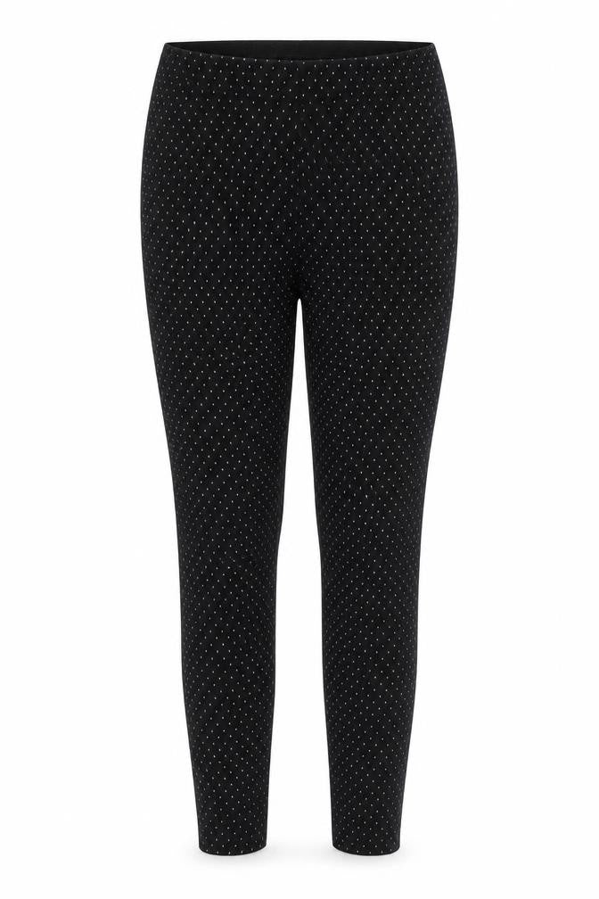 Front view of Zara women’s black jegging leggings, size S, 20-inch leg