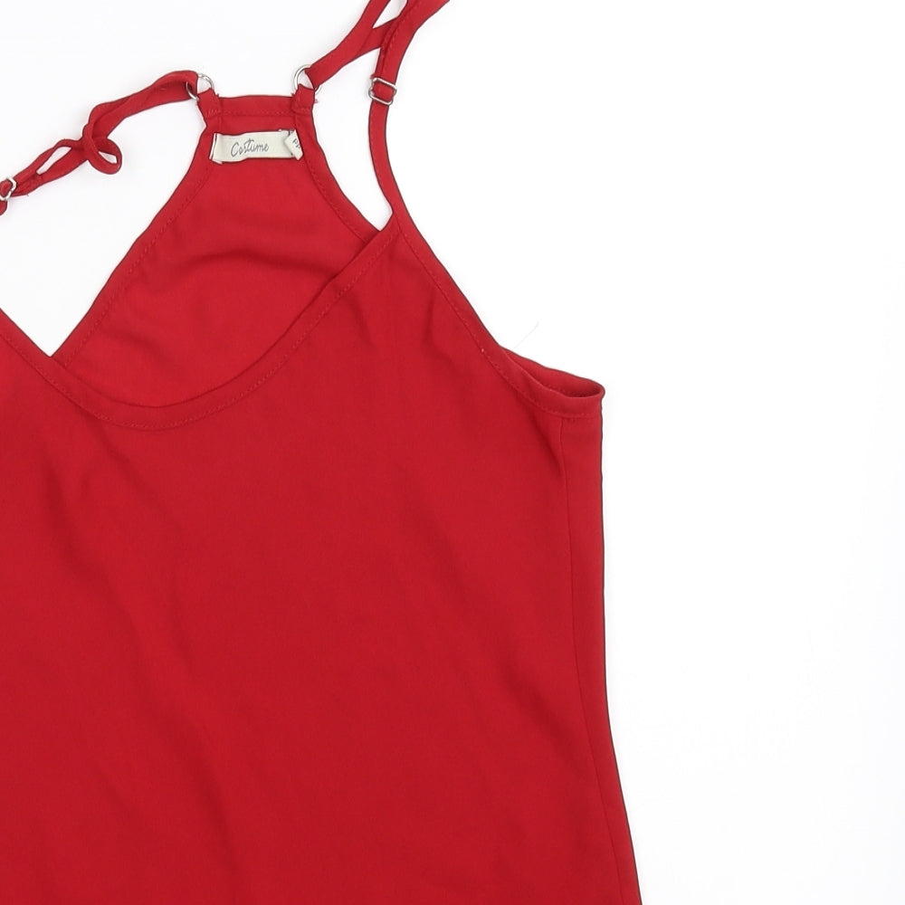costume Womens Red   Basic Blouse Size S