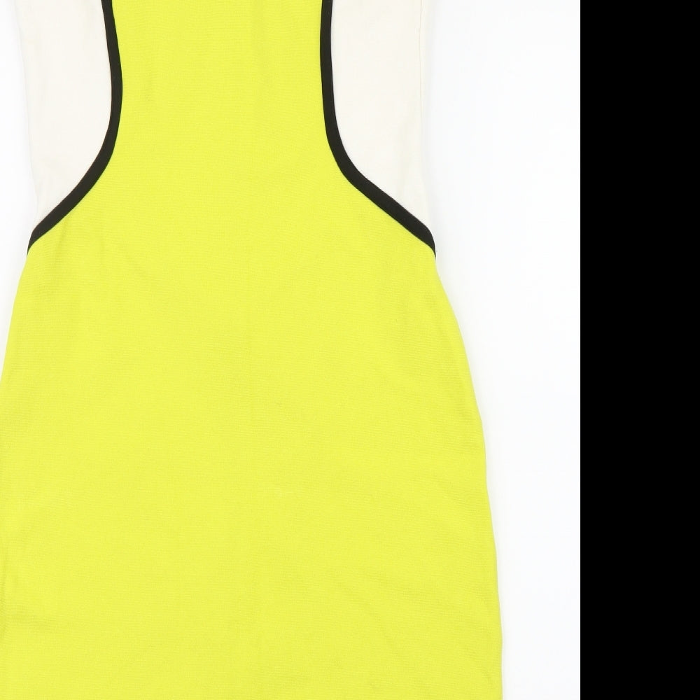 River Island Womens Yellow   Bodycon  Size 12