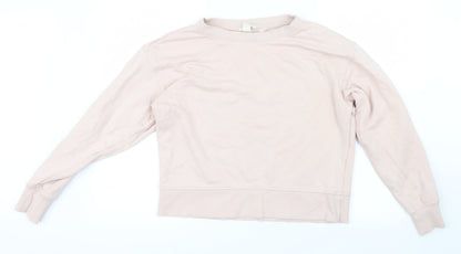 Additional front view of H&M women’s pink jumper, size UK 10