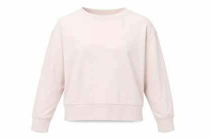 Front view of H&M women’s pink jumper, size UK 10