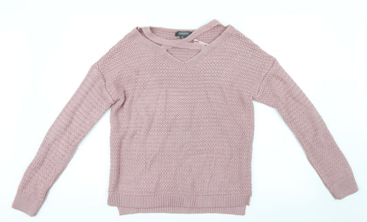 Primark Womens Pink  Knit Pullover Jumper Size 6