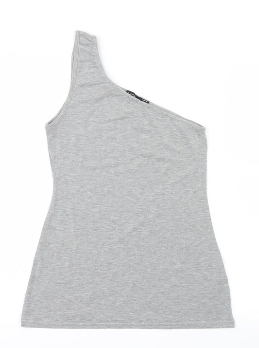 Boohoo Womens Grey   Basic T-Shirt Size 10