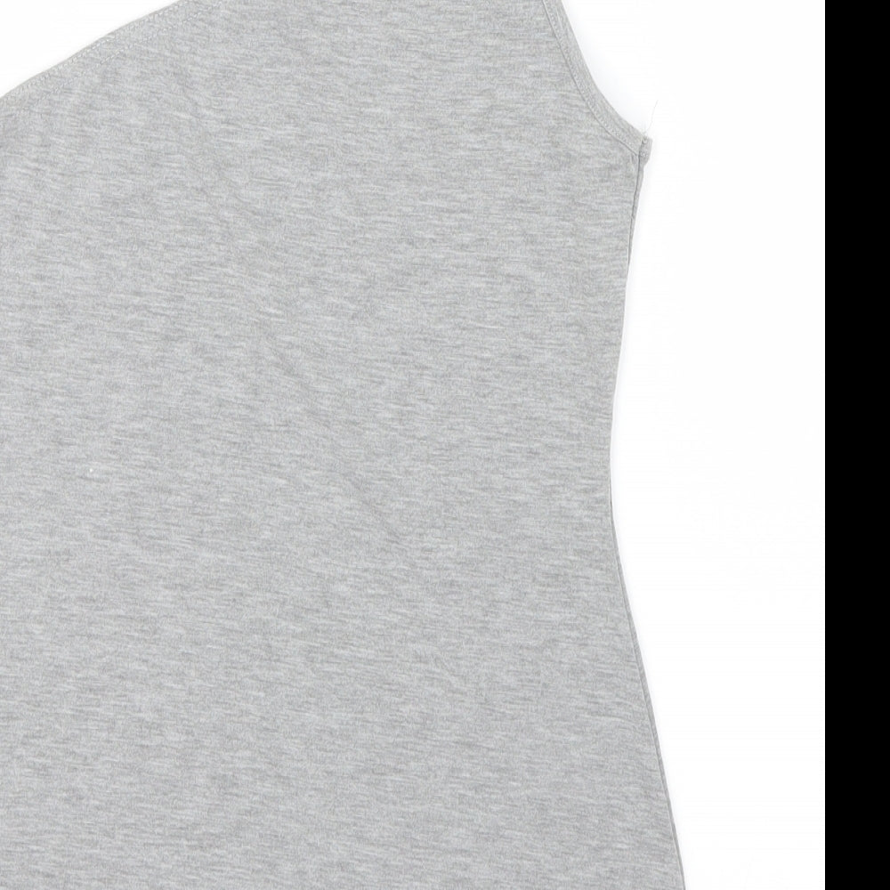 Boohoo Womens Grey   Basic T-Shirt Size 10