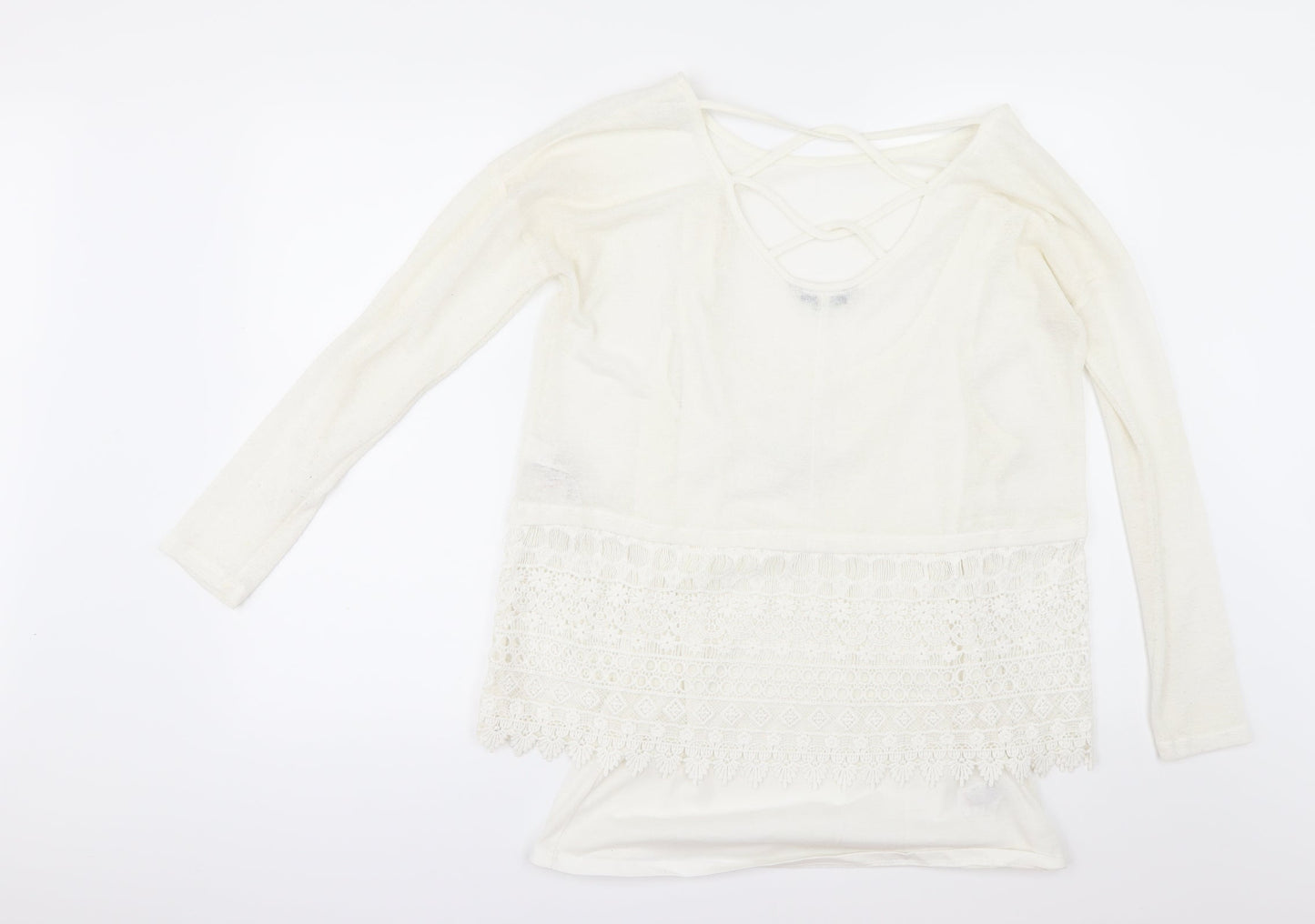 NEXT Womens Ivory   Basic T-Shirt Size 10
