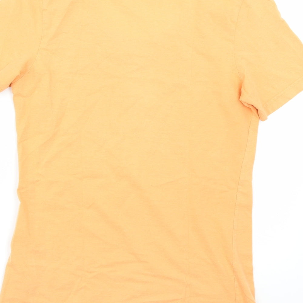 CHRIS LINE Womens Orange   Basic T-Shirt Size S