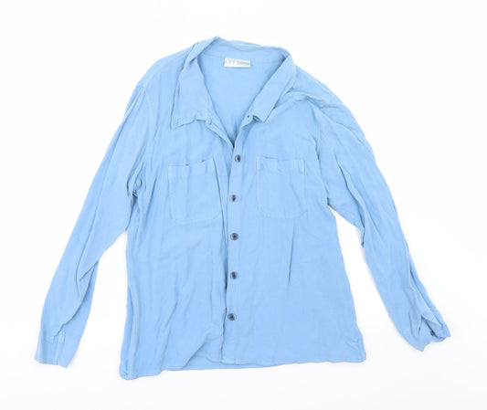 off shore Womens Blue   Tunic Button-Up Size M
