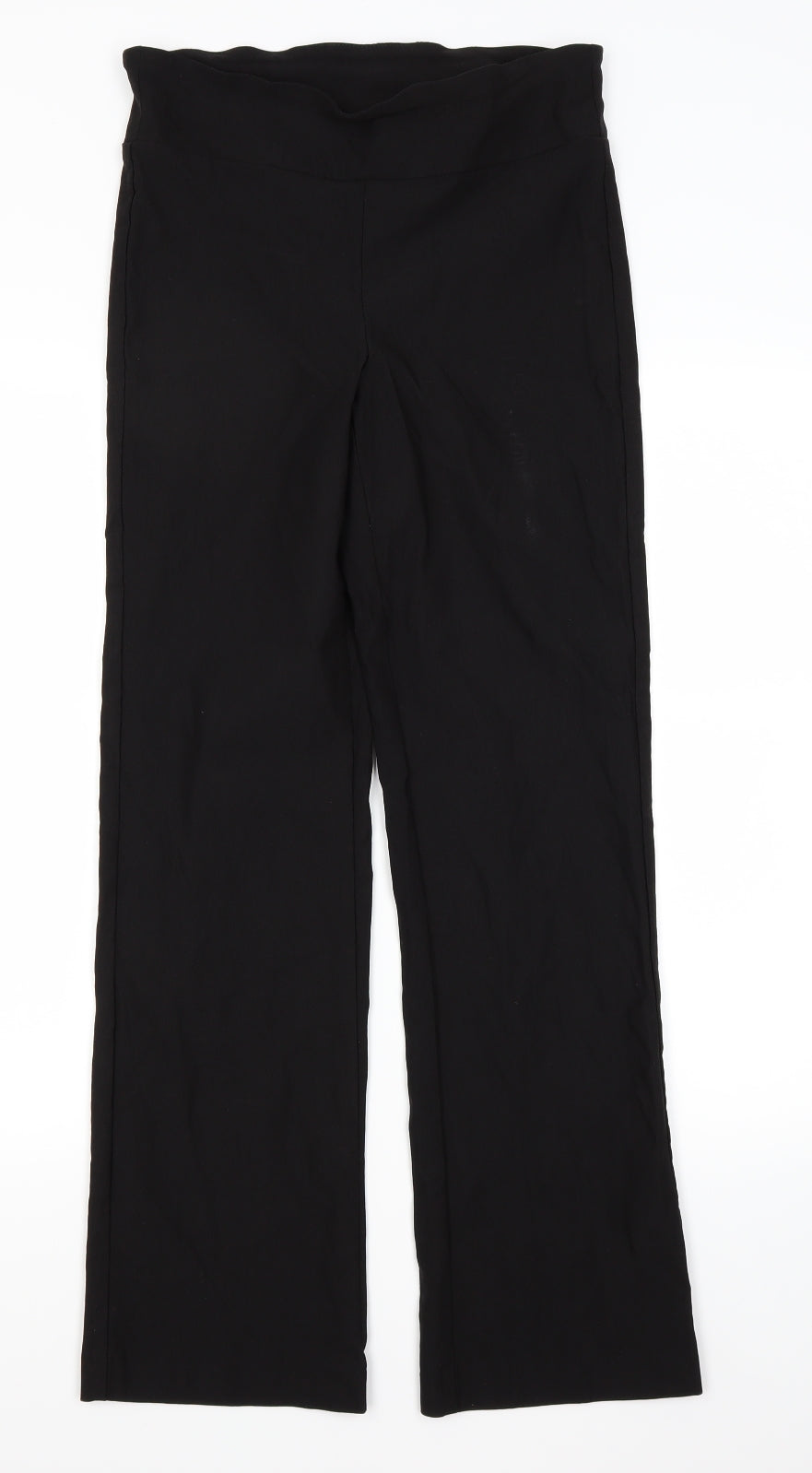 Preworn Womens Black   Trousers  Size 12 L28 in