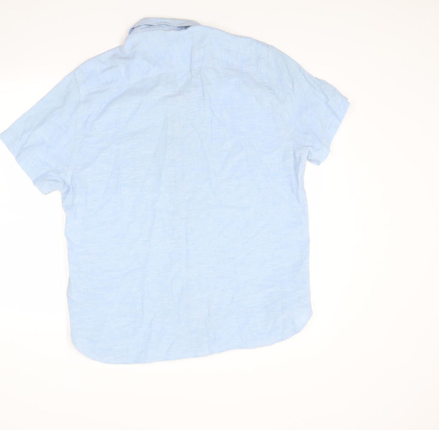 Easy Mens Blue    Button-Up Size L