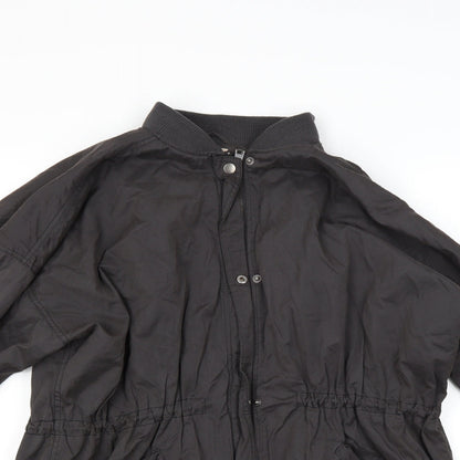 Close-up detail of Only women’s brown overcoat coat, size M