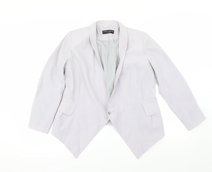 Additional front view of Dorothy Perkins women’s purple jacket blazer, size UK 8