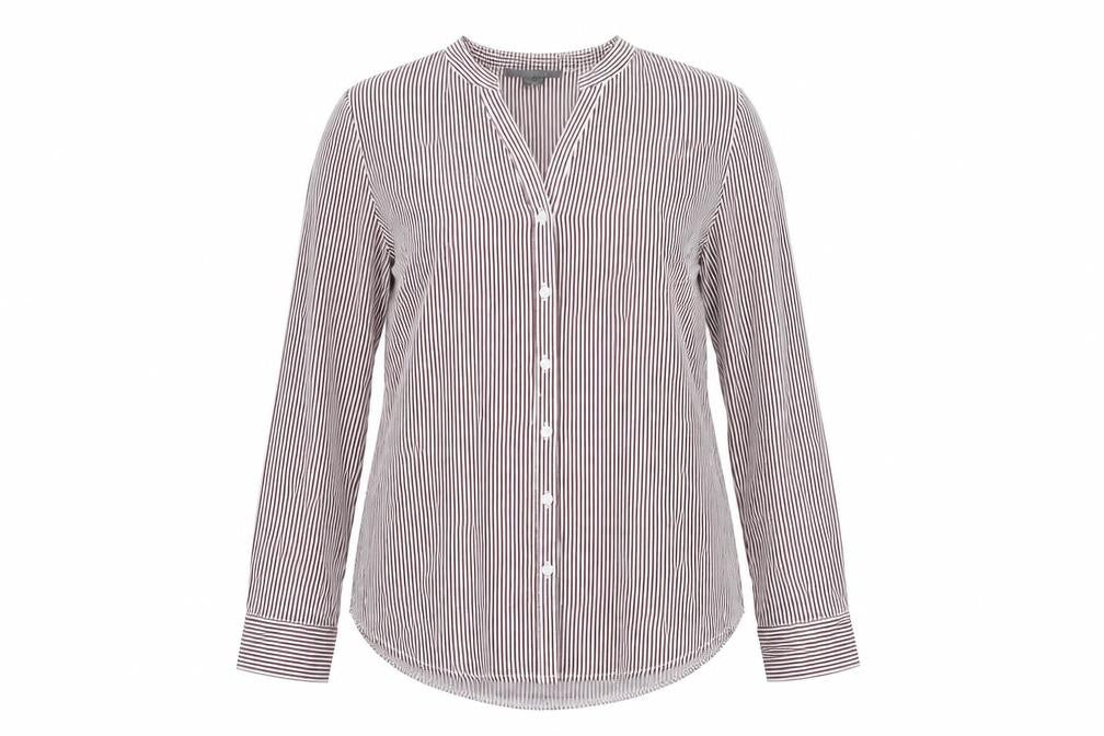 Primark Womens Purple Striped  Basic Button-Up Size 8