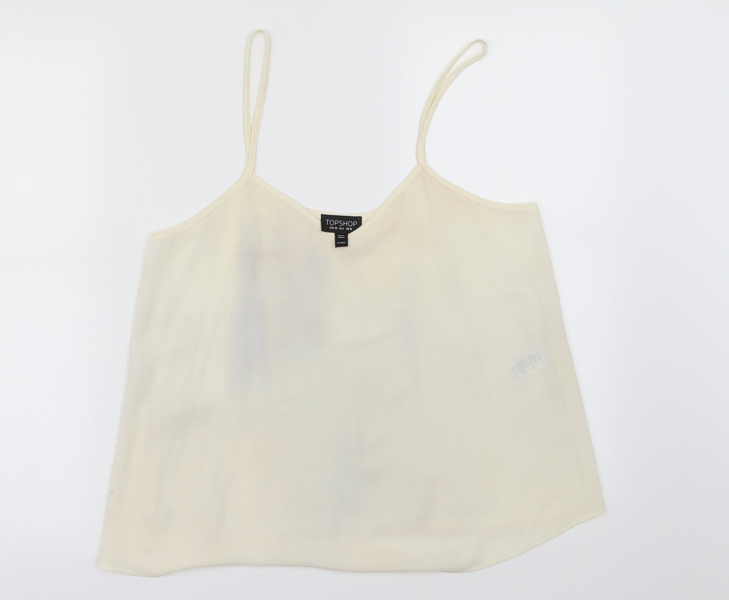 Topshop Womens Ivory   Basic Blouse Size 10