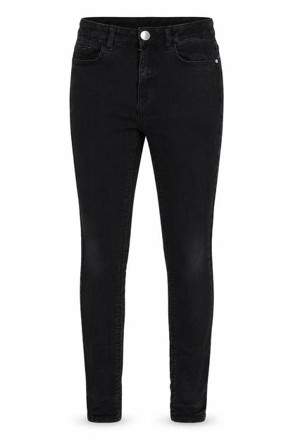Front view of George women’s black denim jegging jeans, size UK 8, 25-inch leg