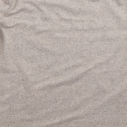Brand and care label for F&F women’s beige knit jumper, size UK 12