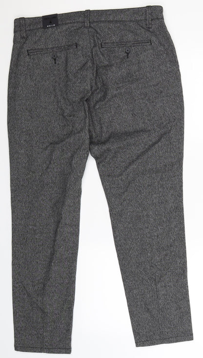 Back view of Only & Sons women’s grey trousers, size UK 32, 30-inch leg