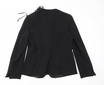 Back view of Per Una women’s black jacket suit jacket, size UK 10