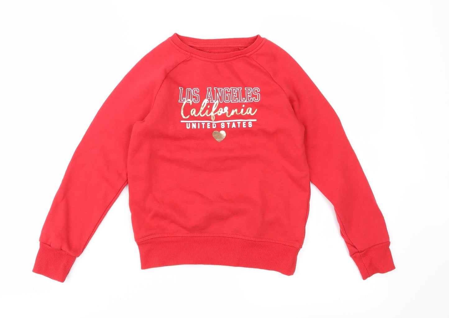 Primark Girls Red   Pullover Sweatshirt Size 8-9 Years