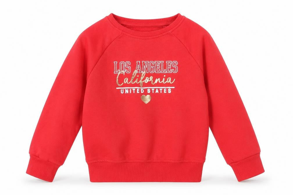 Primark Girls Red   Pullover Sweatshirt Size 8-9 Years