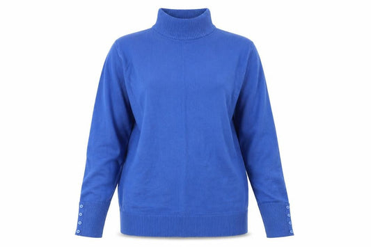 Front view of EWM women’s black knit jumper, size M