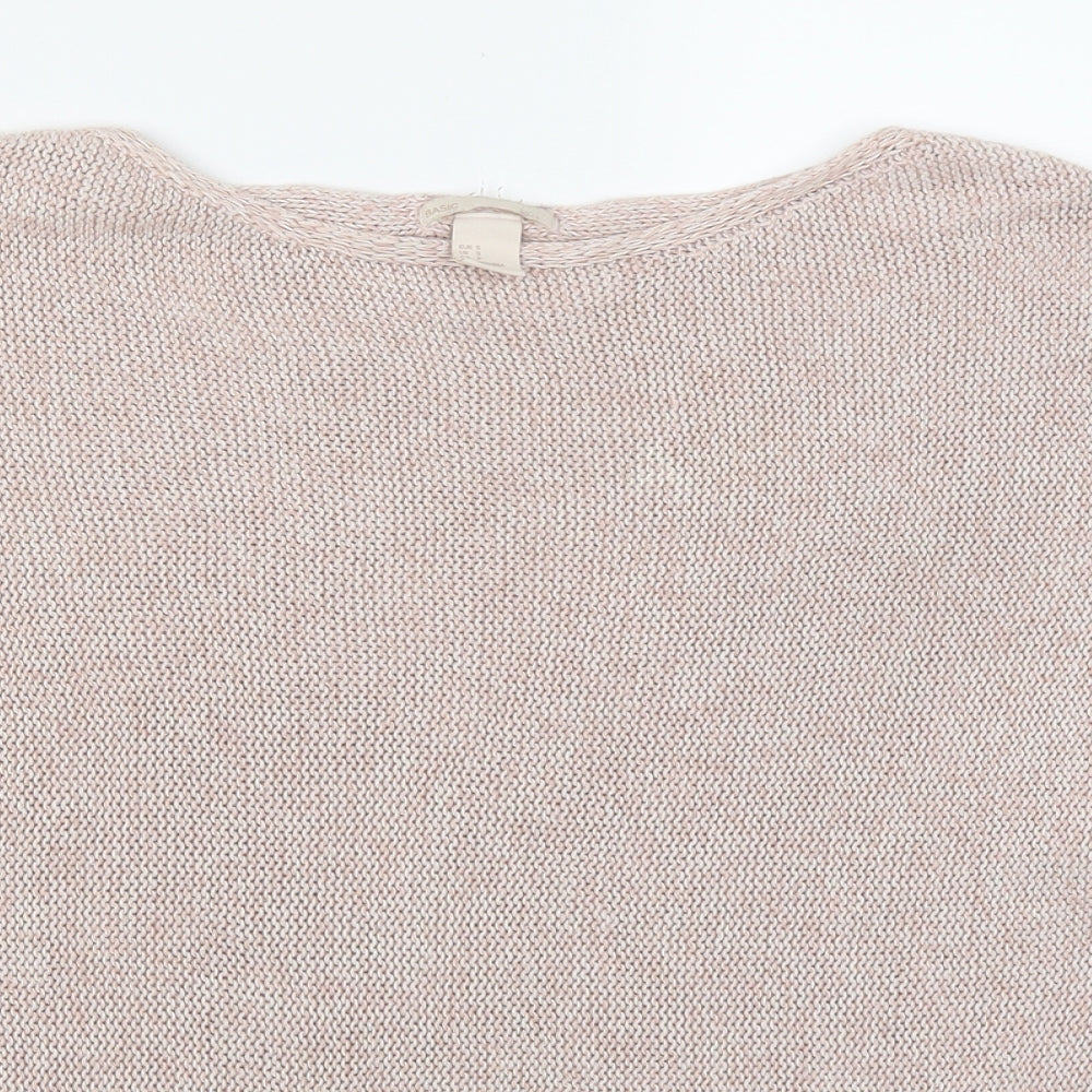 H&M Womens Pink   Pullover Jumper Size S