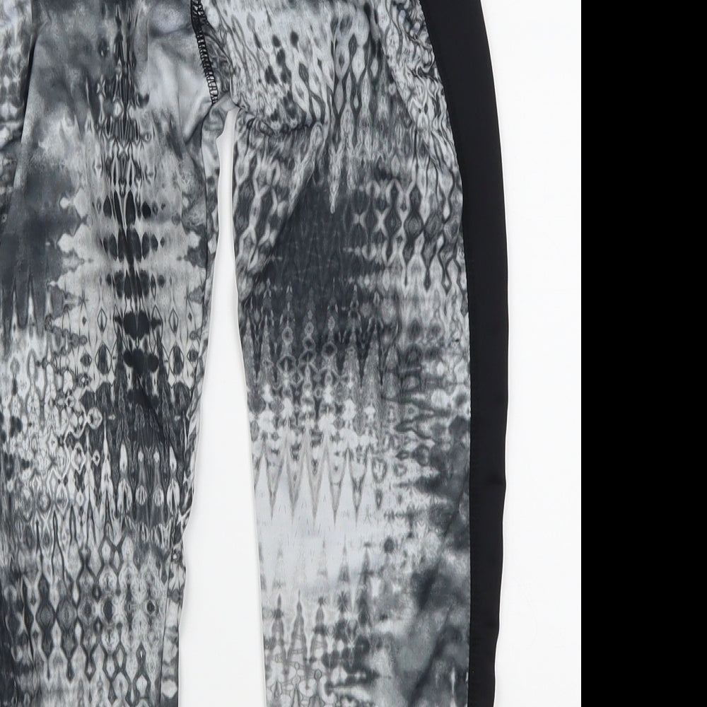 Atmosphere Womens Grey   Cropped Leggings Size 6 L19 in - Abstract