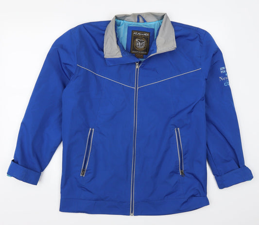 Atlas Mens Blue   Jacket Coat Size S
