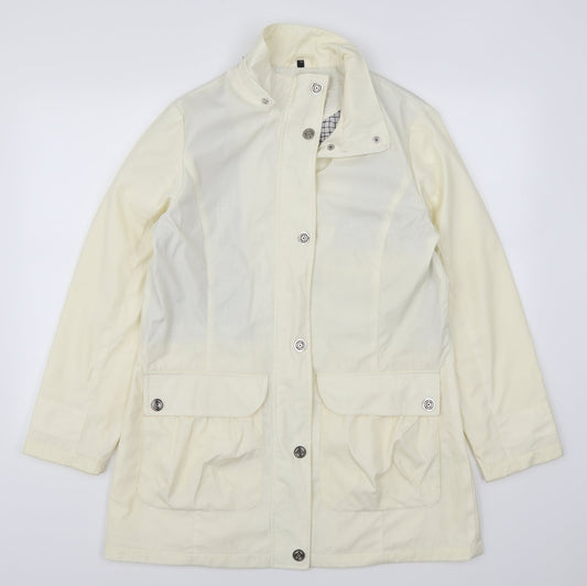 Finesse Womens White   Anorak Coat Size 12  - Cream