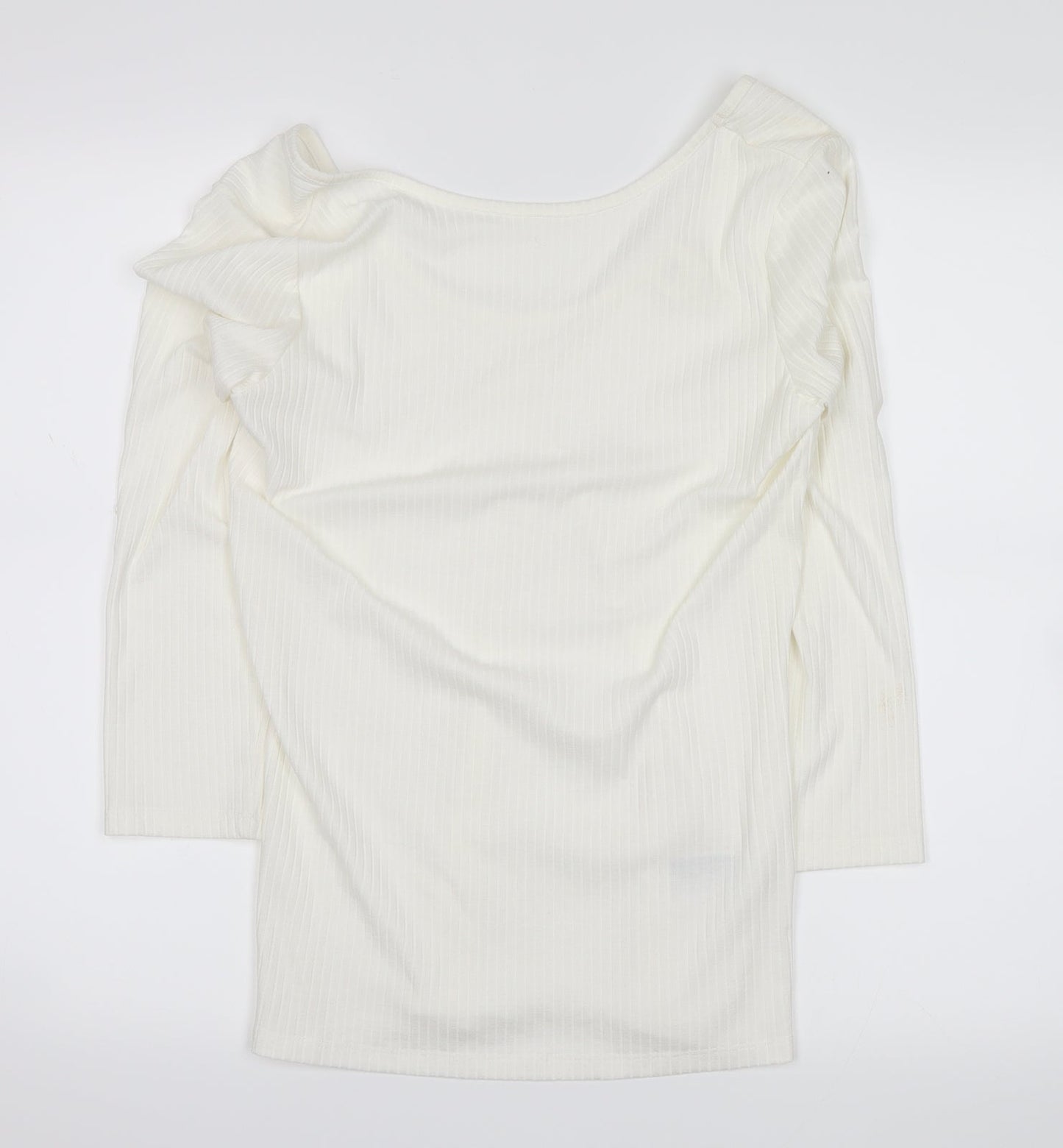 H&M Womens White   Pullover Jumper Size M