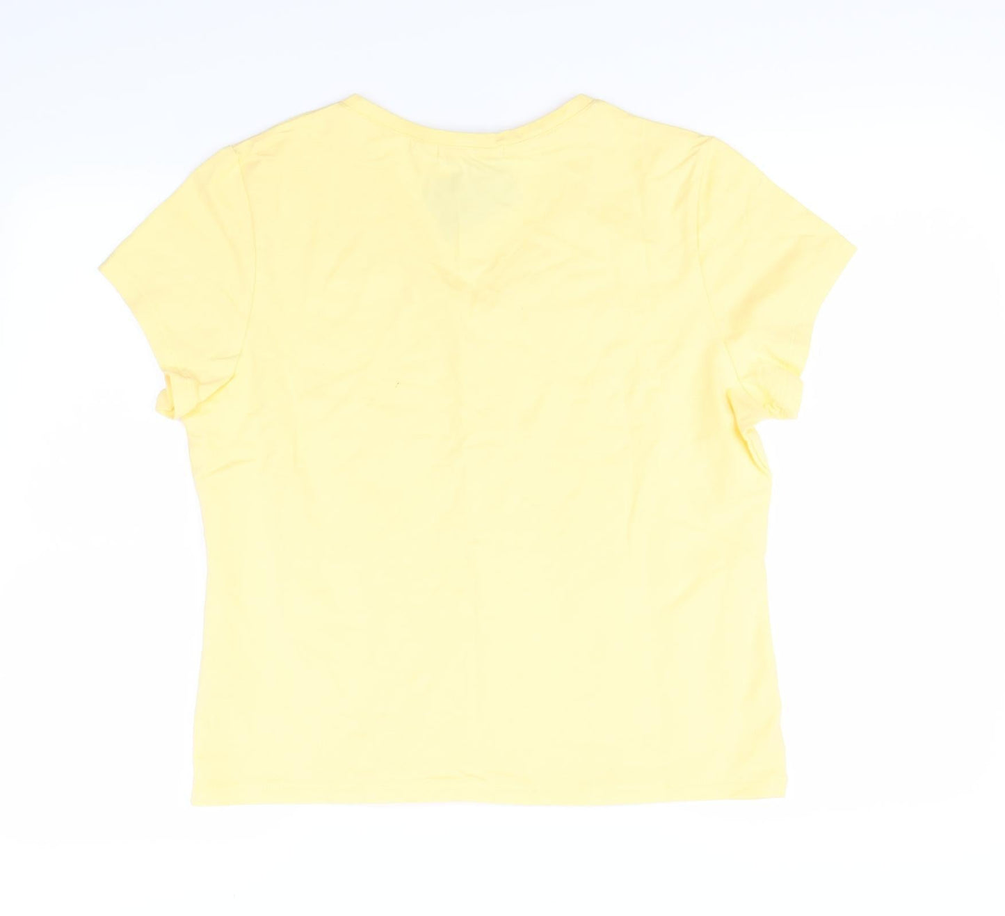 Ana capri Womens Yellow   Basic Blouse Size XL