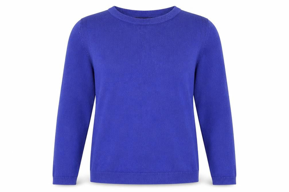 Marks & Spencer  Womens Blue Houndstooth  Pullover Sweatshirt Size 12