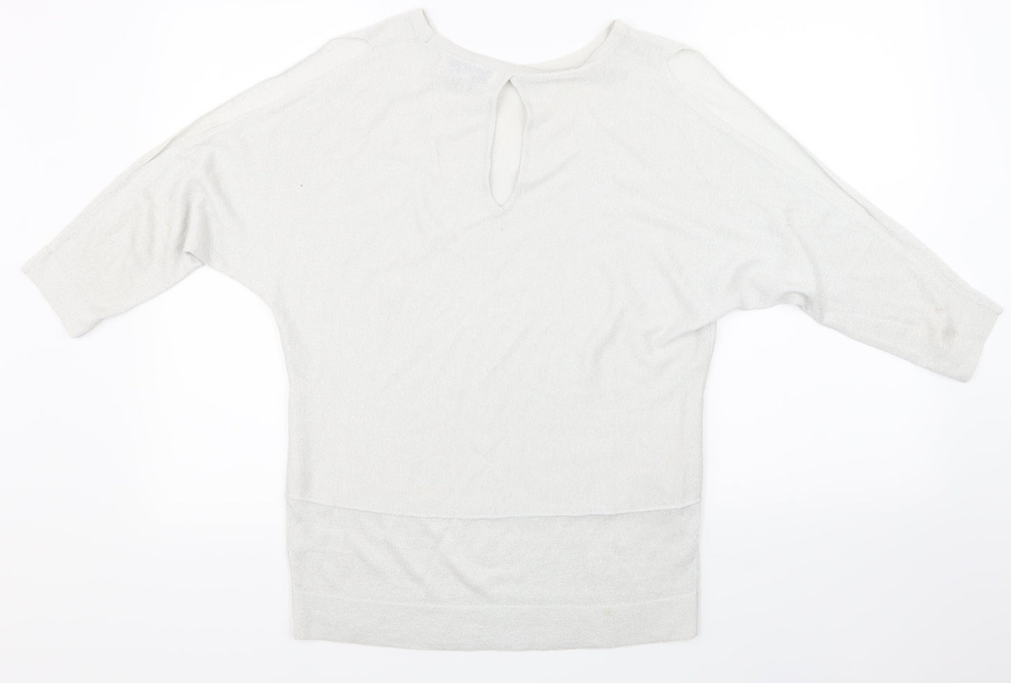 NEXT Womens Silver   Basic T-Shirt Size 8