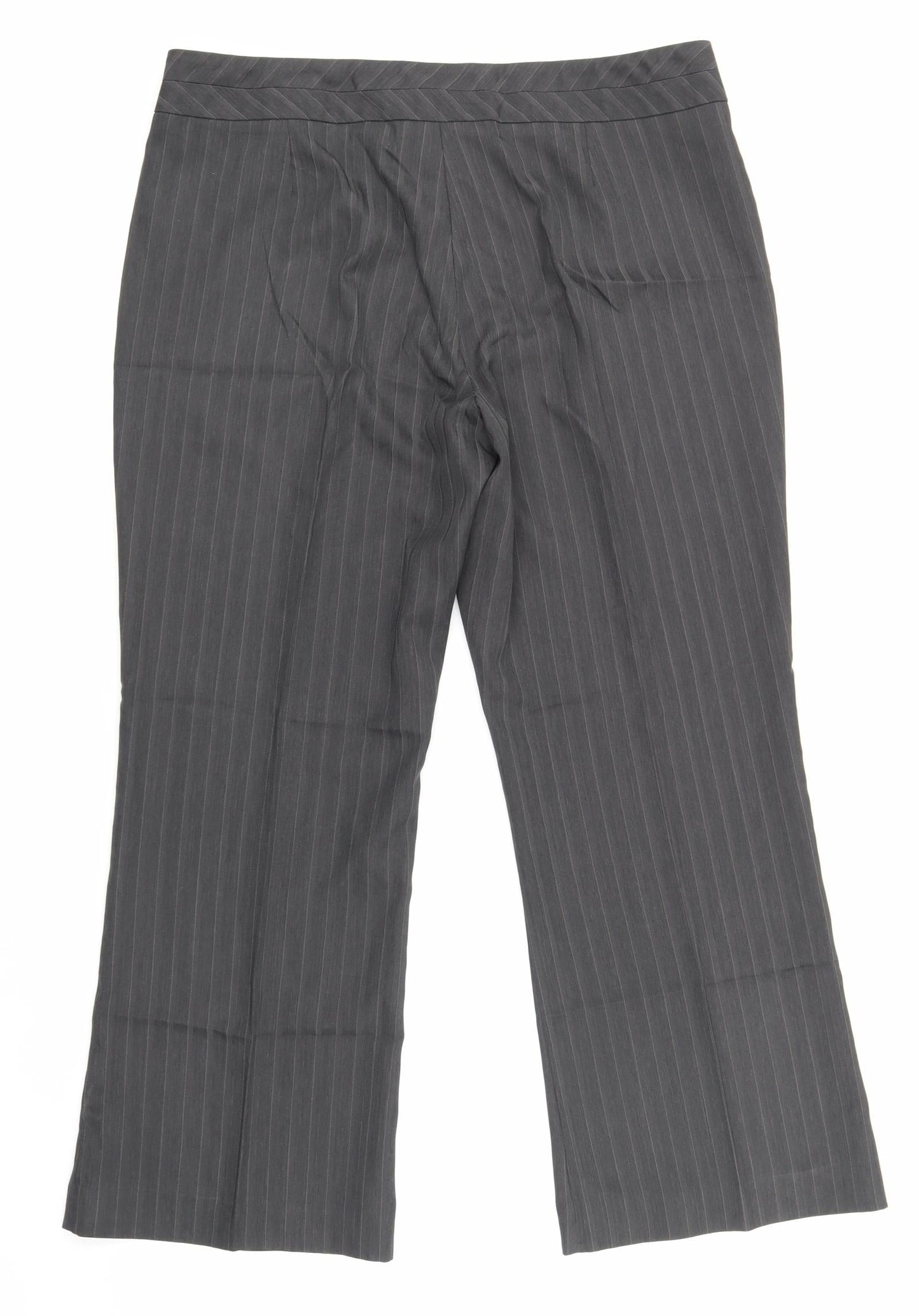 George  Womens Grey Striped  Trousers  Size 14