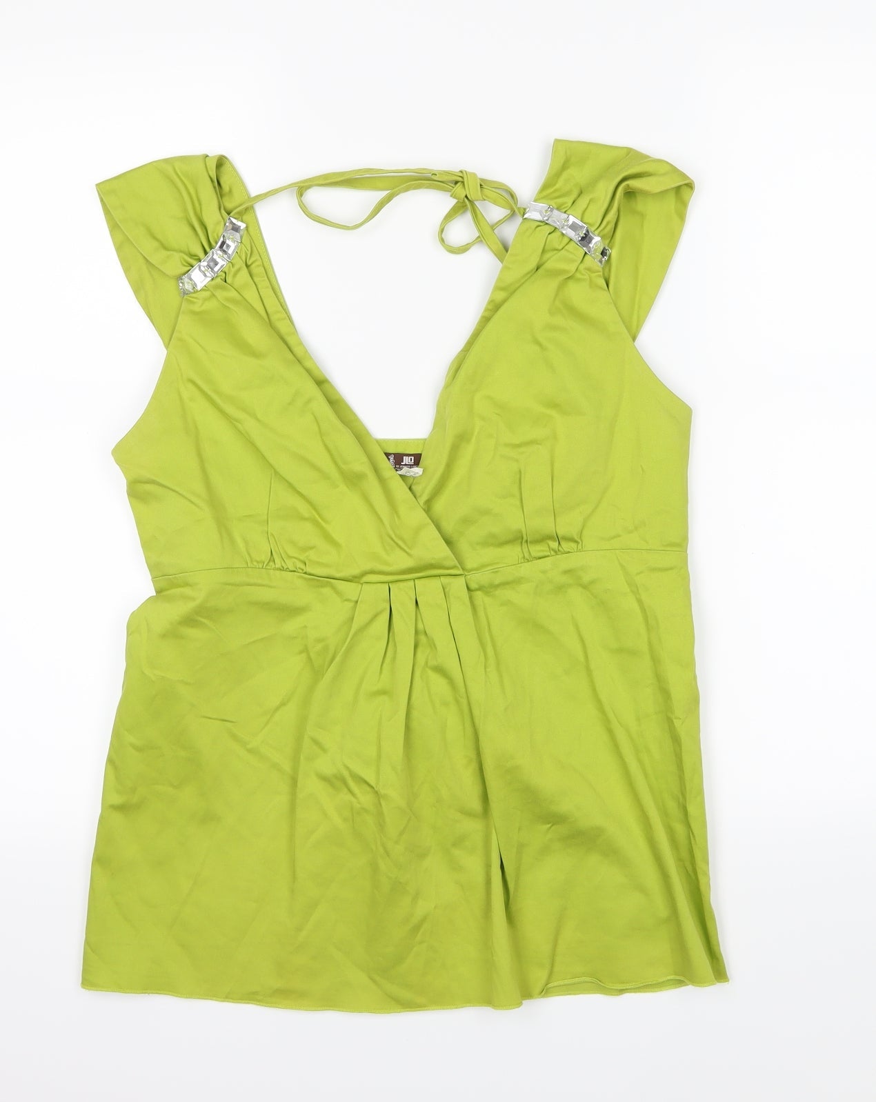 JLO Womens Green   Basic Blouse Size 14