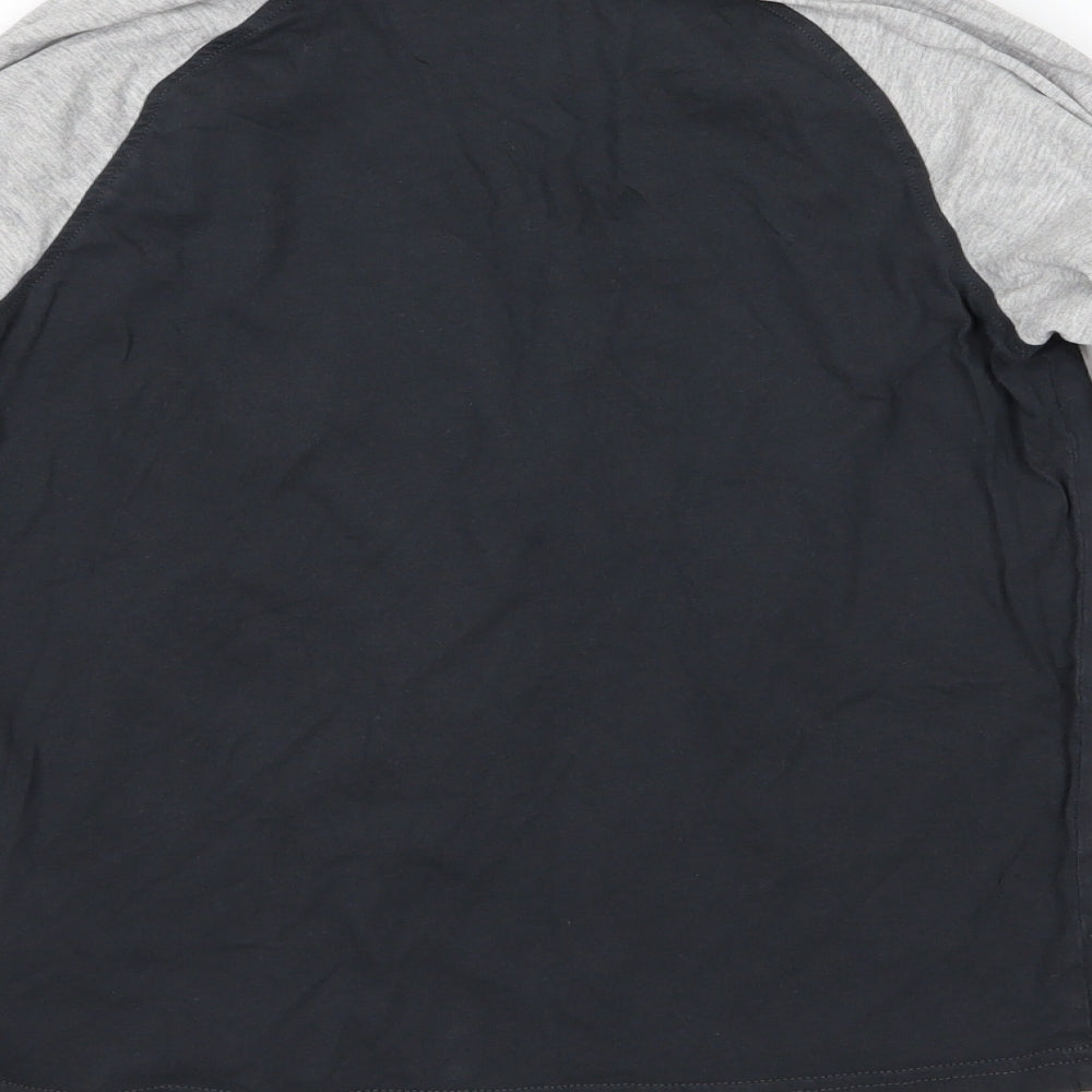 NEXT Boys Black  Jersey  Pyjama Top Size 11 Years  - the floor is lava