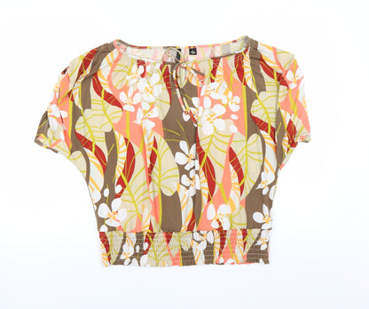 Additional front view of Skyes the limit women’s multicoloured floral basic blouse, size L