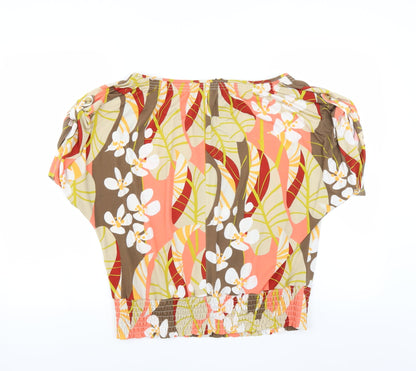 Back view of Skyes the limit women’s multicoloured floral basic blouse, size L