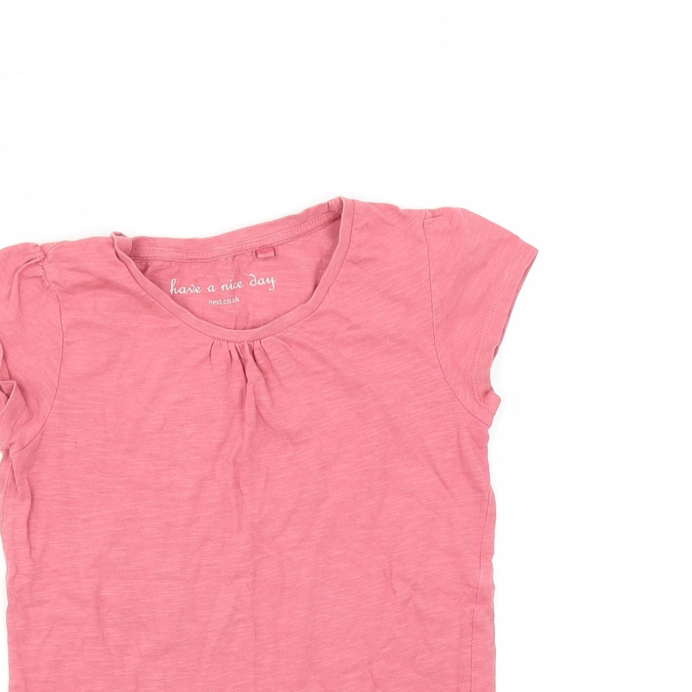 NEXT Girls Pink   Basic T-Shirt Size 6 Years