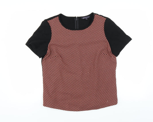 Marks and Spencer Womens Black Geometric  Basic Blouse Size 12
