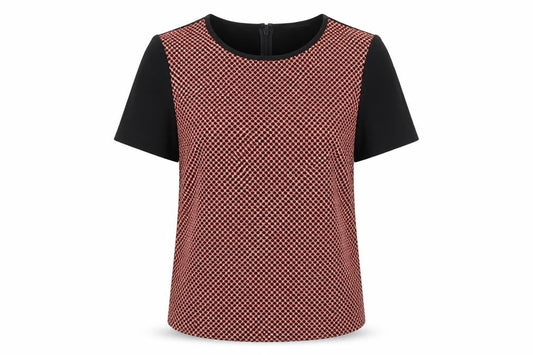 Marks and Spencer Womens Black Geometric  Basic Blouse Size 12